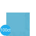 Caribbean Blue Beverage Napkins | 100ct - Zurchers