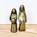 Cast Aluminum Holy Family, Antique Gold Finish, Set of 2 - Zurchers