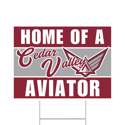 Cedar Valley High School Spirit Yard Sign 24" x 18" | 1 ct - Zurchers