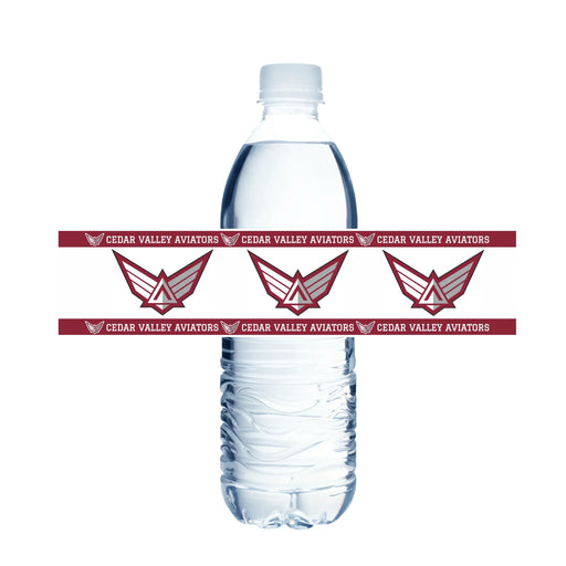 Cedar Valley High School Water Bottle Labels | 12 ct - Zurchers