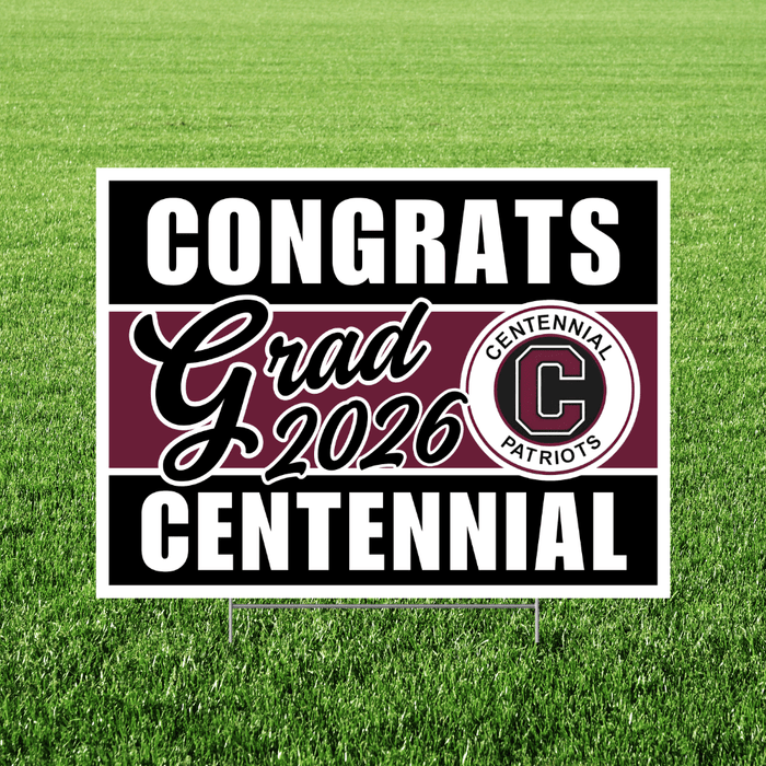 Centennial High School Grad Yard Sign 24" x 18" | 1 ct - Zurchers