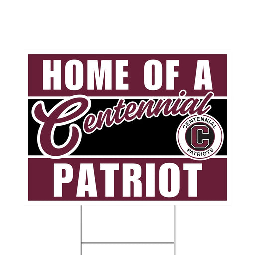 Centennial High School Spirit Yard Sign 24" x 18" | 1 ct - Zurchers