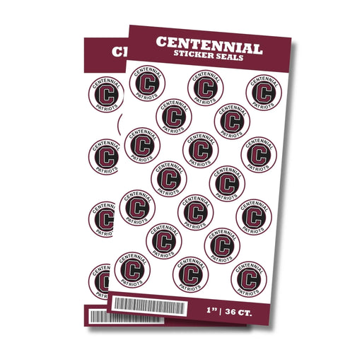 Centennial High School Sticker Seal 1" | 36 ct - Zurchers