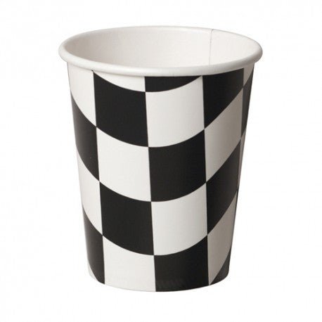 Checkered Flag Paper Cups, 9 oz. | 8 ct - Zurchers