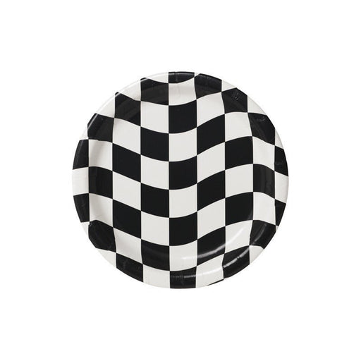 Checkered Flag Paper Plates, 9'' | 8 ct - Zurchers