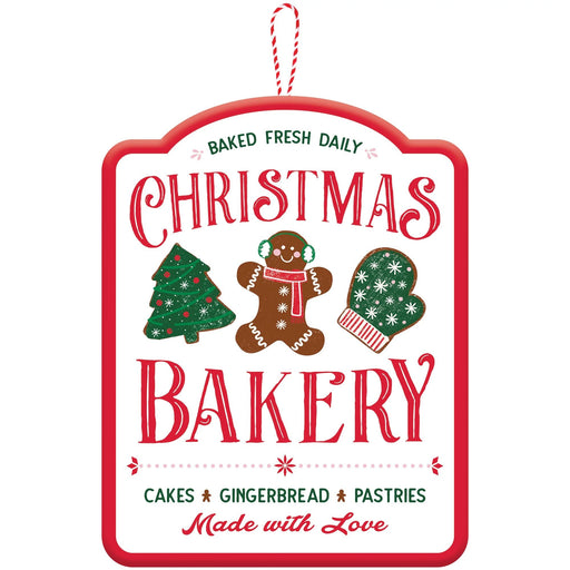 Christmas Bakery Cocoa Bar MDF Hanging Sign, 14" x 18" | 1 ct - Zurchers