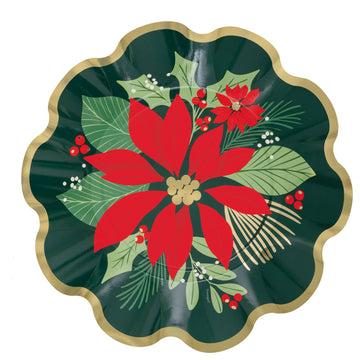 Christmas Blooming Holly Shape Plate 10" | 1 ct - Zurchers