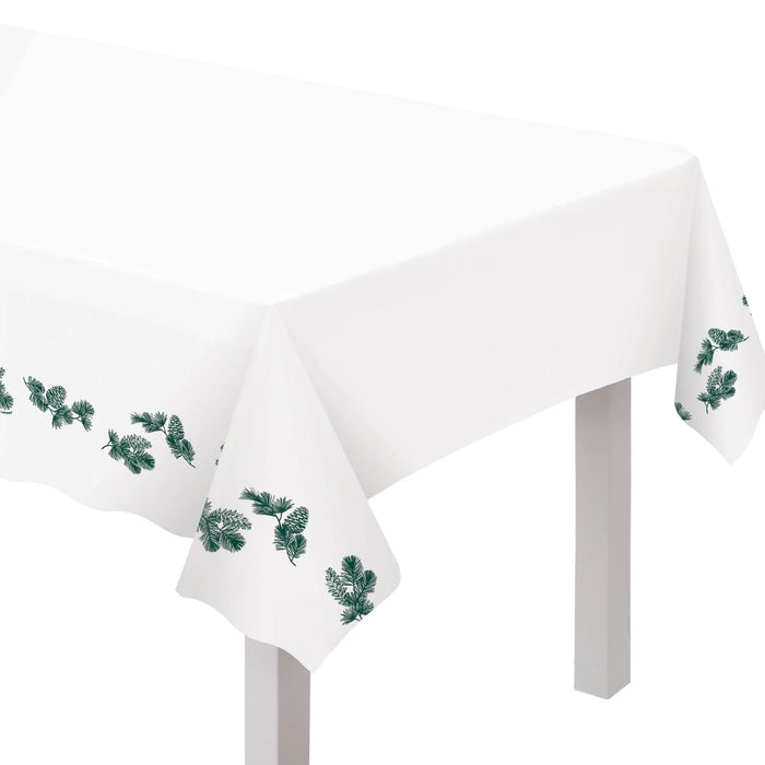 Christmas Calm And Bright Plastic Tablecover 54"x102" | 1ct - Zurchers