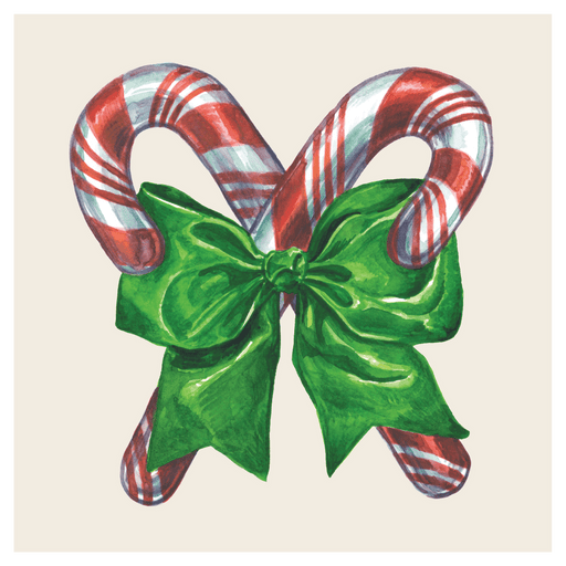Christmas Candy Cane Beverage Napkins | 20ct - Zurchers