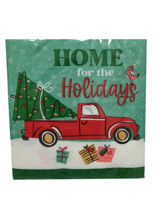 Christmas Cars Beverage Napkins | 16 ct - Zurchers