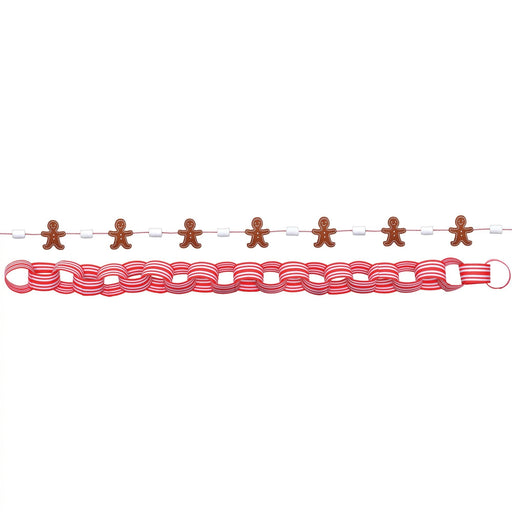 Christmas Cocoa Bar Garland Set, 7ft | 2 pc - Zurchers