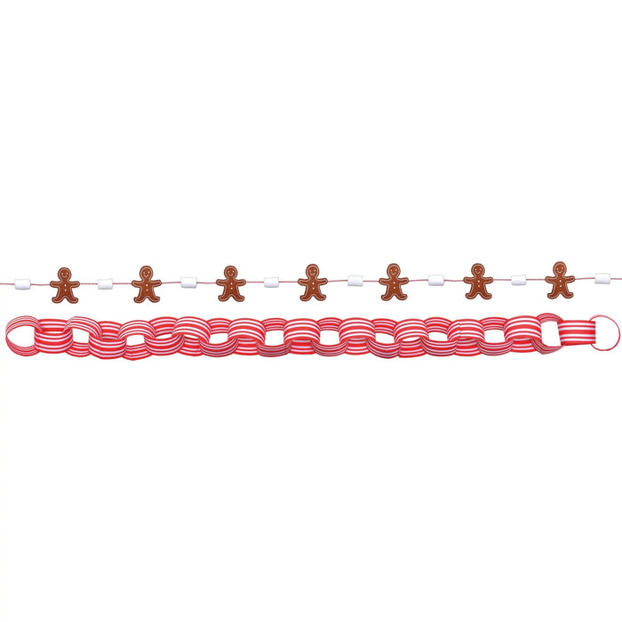 Christmas Cocoa Bar Garland Set, 7ft | 2 pc - Zurchers