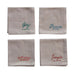 Christmas Cotton Chambray Cocktail Napkins | 4 ct - Zurchers
