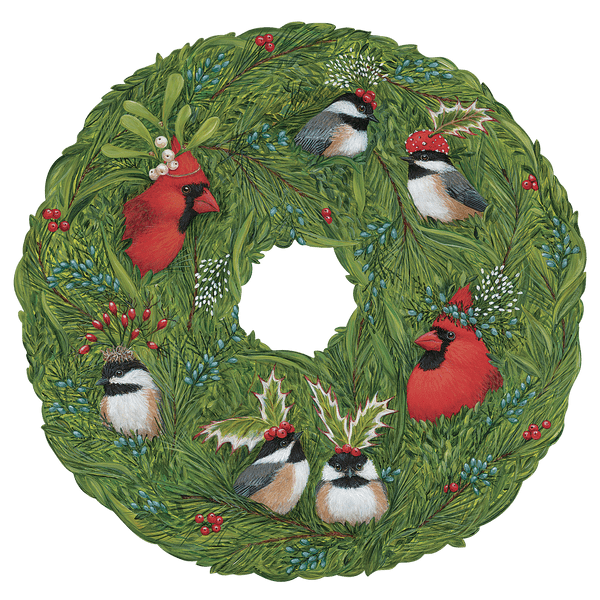 Christmas Die - Cut Winter Songbirds Placemats | 12ct - Zurchers