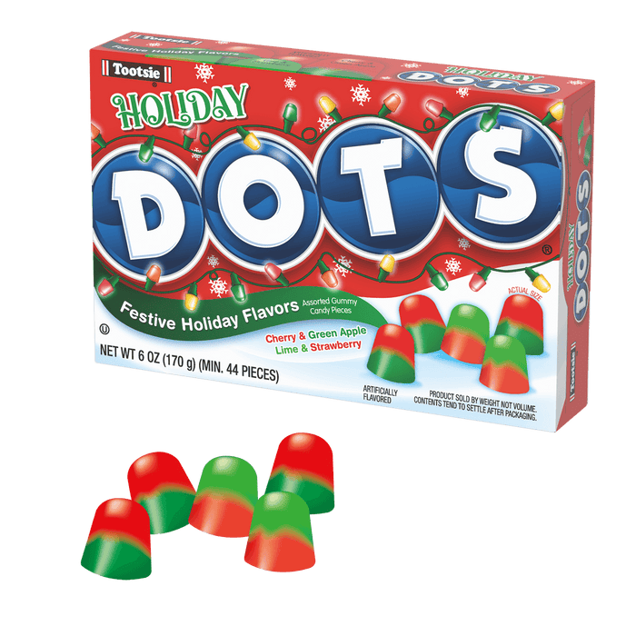 Christmas DOTS Assorted Holiday Gum Drops 6.5 oz. | 1 ct - Zurchers