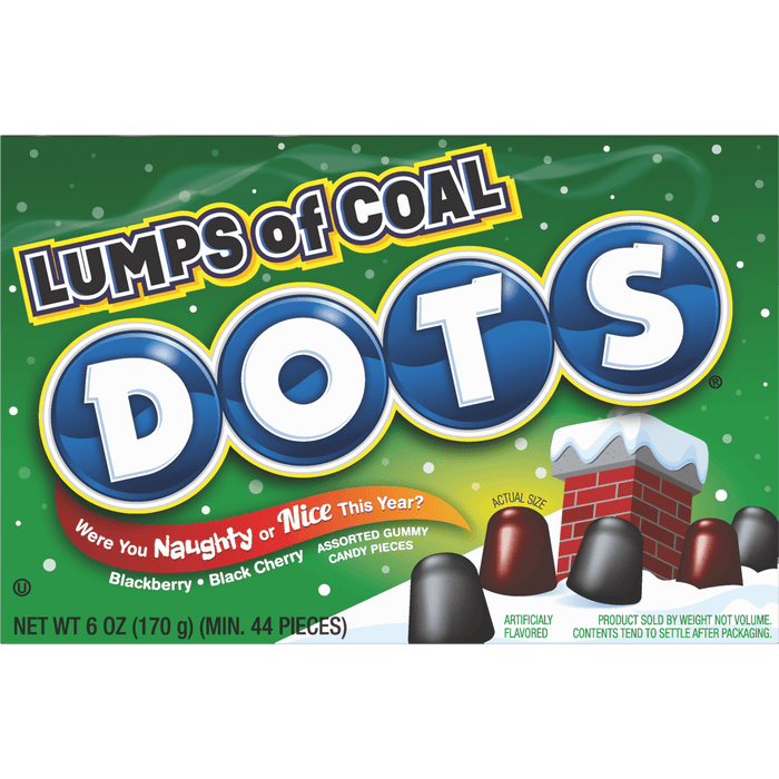 Christmas DOTS Lumps of Coal Gumdrops 6 oz. | 1 ct - Zurchers