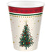 Christmas Elegant Evergreen Paper Cups 9 oz | 20 ct - Zurchers