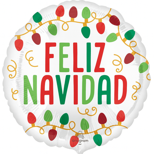 Christmas Feliz Navidad Mylar Balloon 18" | 1ct - Zurchers