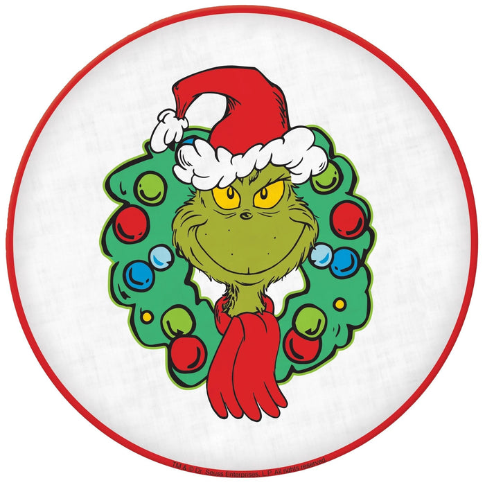 Christmas Grinch Round Melamine Platter - 13.5" | 1 ct - Zurchers
