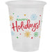 Christmas Happy Holidays Clear Plastic Cups 16oz | 8ct - Zurchers