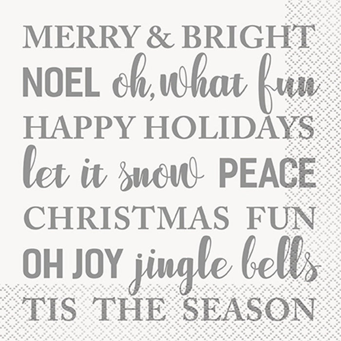 Christmas Holiday Snowflake Lunch Napkins | 16ct - Zurchers