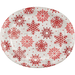 Christmas Let It Snow Oval Plates 10"x12" | 8ct - Zurchers