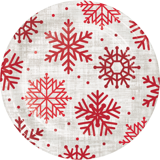Christmas Let It Snow Paper Plates 7" | 8ct - Zurchers