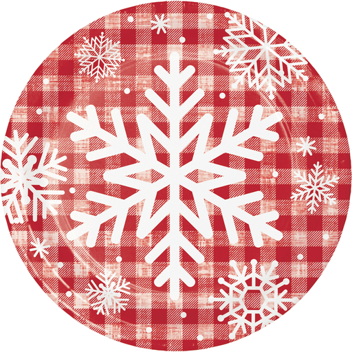 Christmas Let It Snow Paper Plates 9" | 8ct - Zurchers