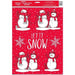Christmas Let It Snow Snowman Window Clings | 1ct - Zurchers
