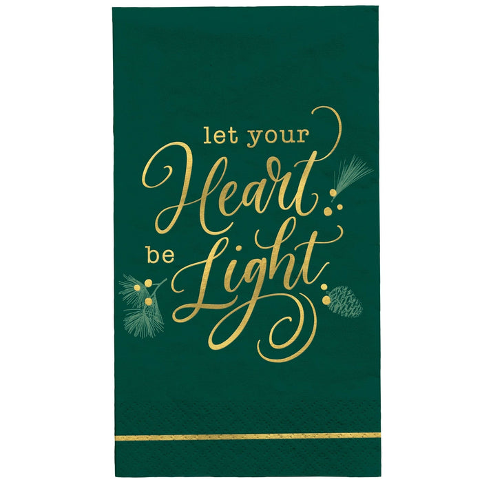 Christmas Let Your Heart Be Light Guest Napkins | 16ct - Zurchers