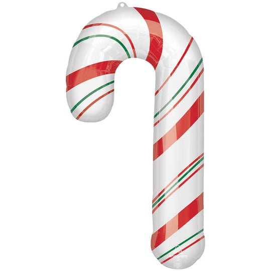 Christmas Merry Christmints Candy Cane Supershape Mylar Balloon 30" | 1 ct - Zurchers