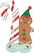 Christmas Merry Christmints Gingerbread Man Airloonz Balloon 51″ | 1 ct - Zurchers