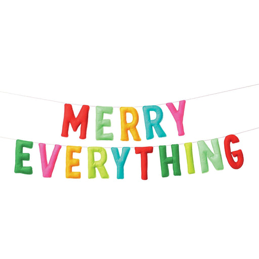 Christmas Merry Everything Multicolor Felt Letter Banner, 8' | 2 pc - Zurchers