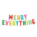 Christmas Merry Everything Multicolor Felt Letter Banner, 8' | 2 pc - Zurchers