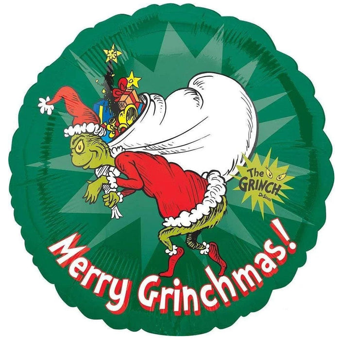 Christmas Merry Grinchmas! Grinch Mylar Balloon 18′′ | 1ct - Zurchers