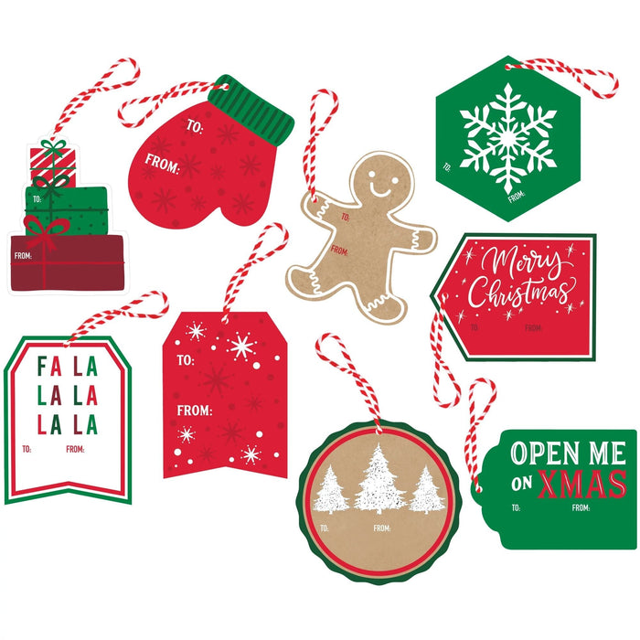 Christmas Novelty Gift Tag Set | 60 pc - Zurchers