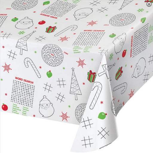 Christmas Paper Activity Tablecover 54 x 88 | 1ct - Zurchers