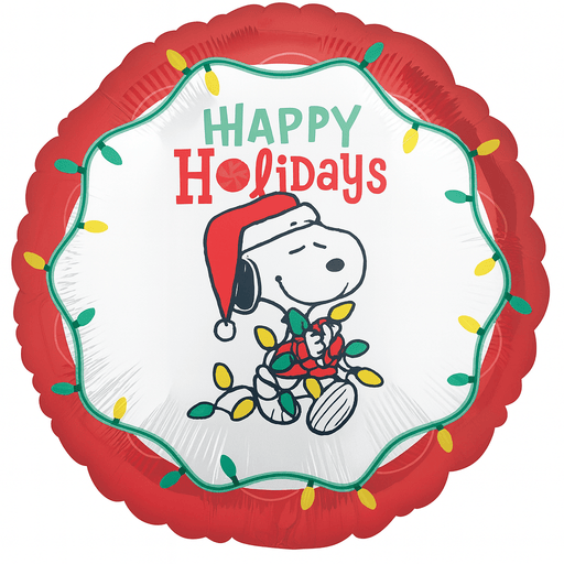 Christmas Peanuts Happy Holidays Mylar Balloon 18" | 1ct - Zurchers