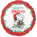 Christmas Peanuts Happy Holidays Mylar Balloon 18" | 1ct - Zurchers