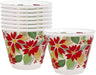 Christmas Poinsettia Plastic Tumblers 9oz | 8 ct - Zurchers