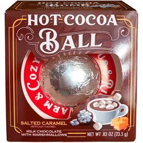 Christmas Salted Caramel Milk Chocolate Hot Cocoa Ball with Marshmallows .83 oz. | 1 ct - Zurchers