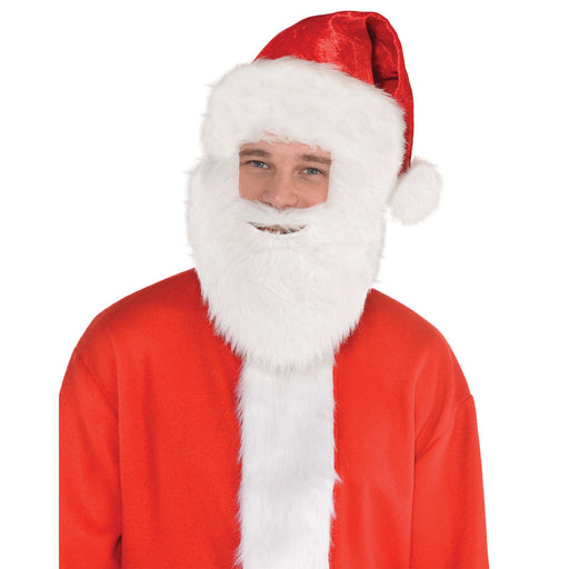 Christmas Santa Hat W/Beard | 1ct - Zurchers