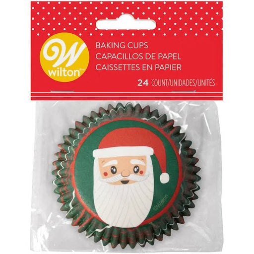 Christmas Santa Standard Baking Cups | 24 ct - Zurchers