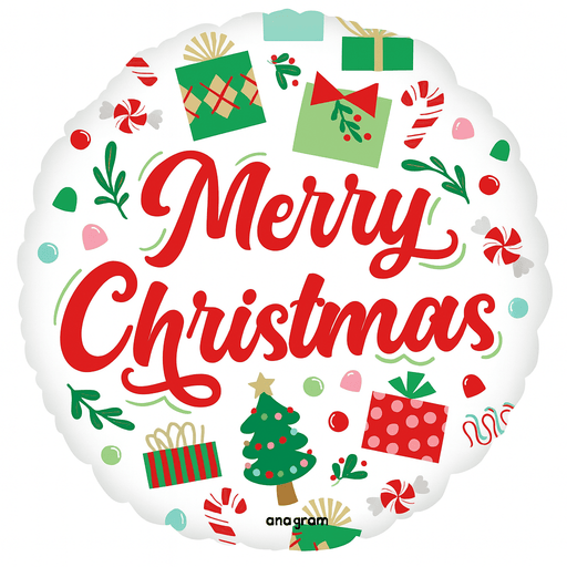 Christmas Santa's Presents Mylar Balloon 18" | 1ct - Zurchers