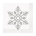 Christmas Silver Snowflake Beverage Napkin | 16ct - Zurchers