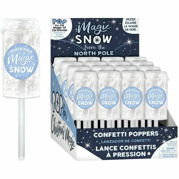 Christmas Snow Confetti Poppers | 1ct - Zurchers
