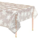 Christmas Snowflakes Clear Plastic Tablecover | 1ct - Zurchers