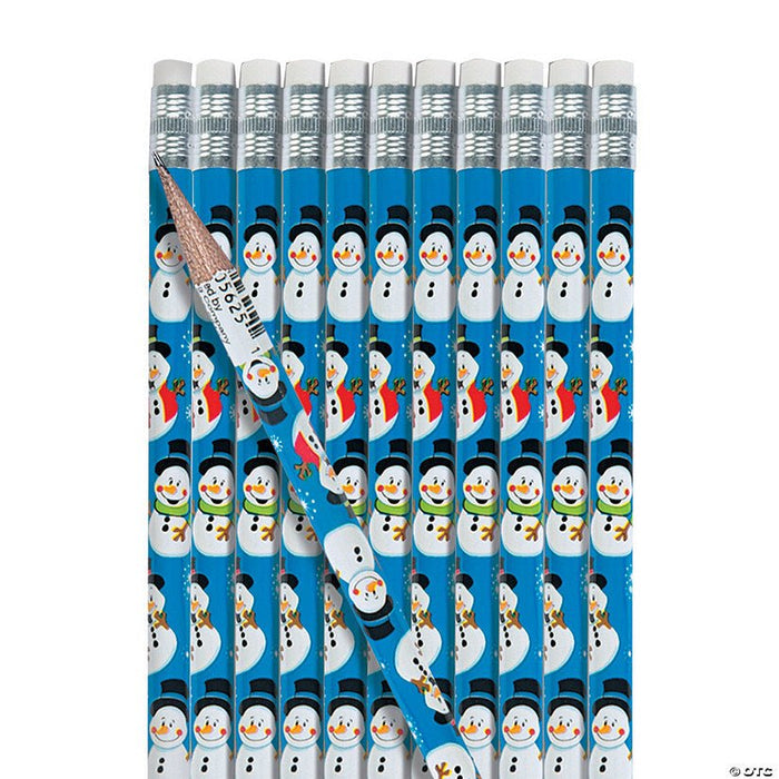 Christmas Snowman Pencil | 12 ct - Zurchers