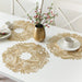 Christmas Traditional Gold Placemats, 16in | 4 ct - Zurchers
