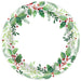 Christmas Traditional Holly Paper Plates 7" | 50ct - Zurchers